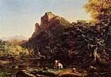 Thomas Cole The Mountain Ford painting